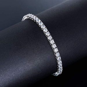 14k White Gold Tennis Bracelet